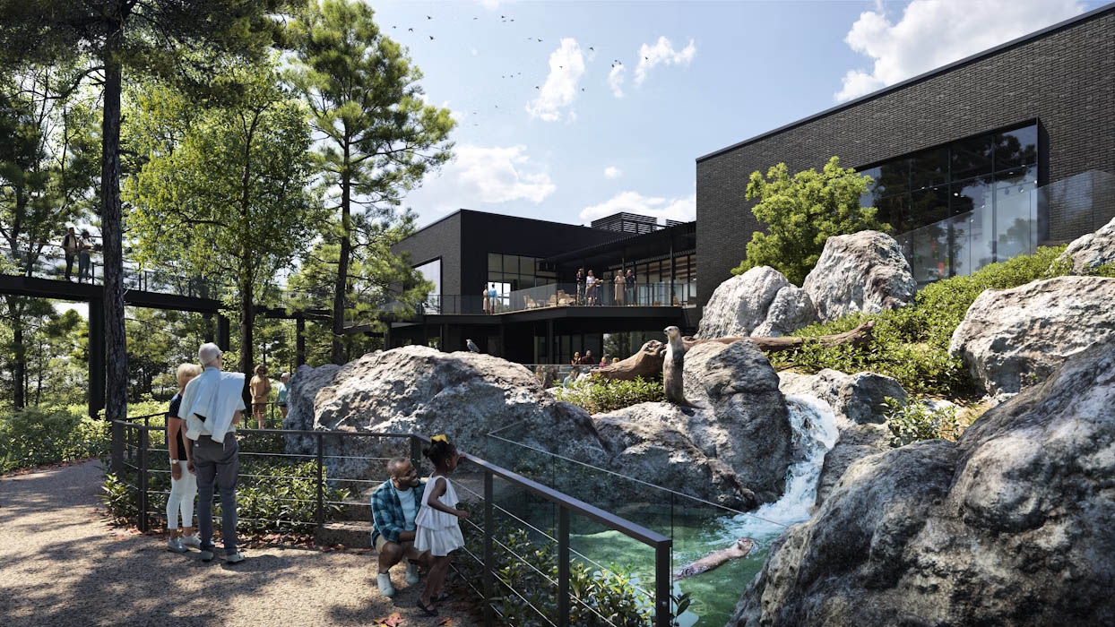 Otter exhibit rendering