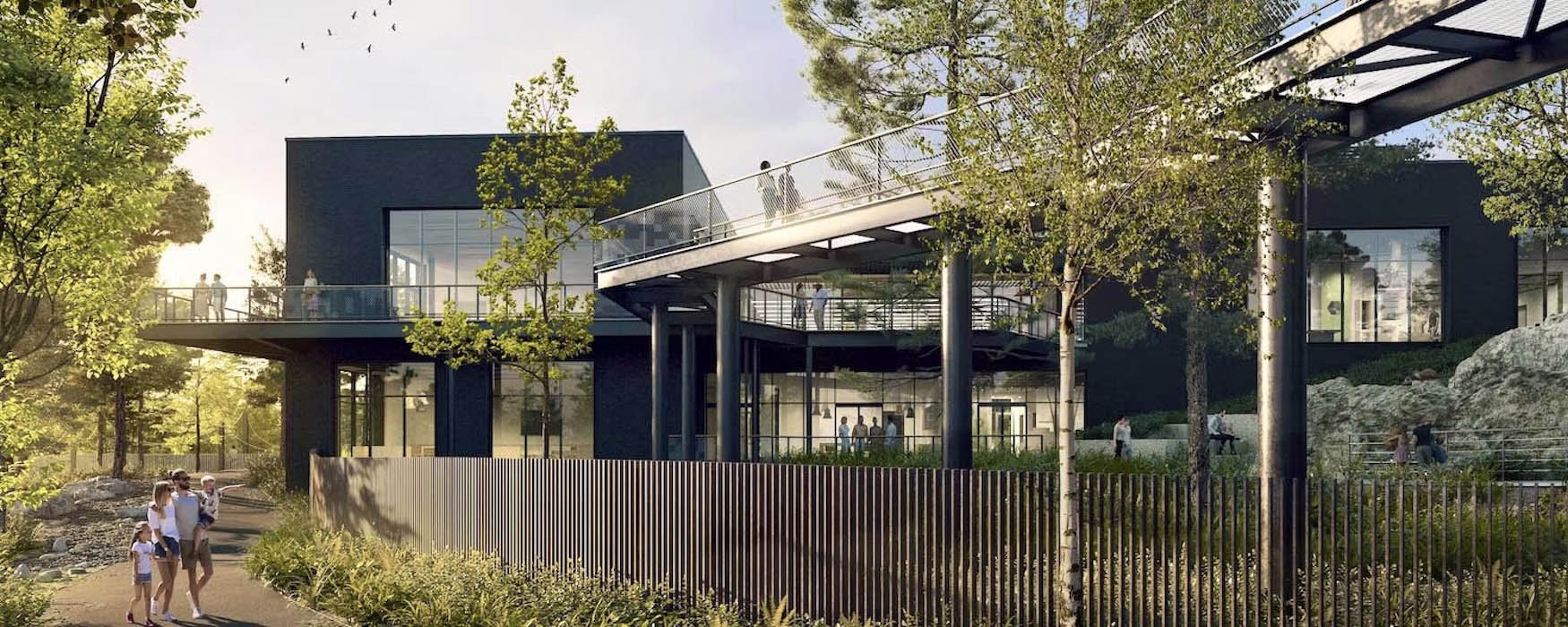 Exterior view from the Greenway